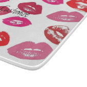 赤いキスをする唇サンダー_コーブ カッティングボード (角)