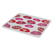 赤いキスをする唇サンダー_コーブ カッティングボード (角)