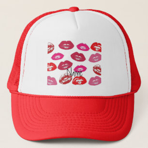 赤いキスをする唇サンダー_コーブ キャップ