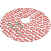 赤いキスをする唇サンダー_コーブ ブラッシュドポリエステルツリースカート (アングル)