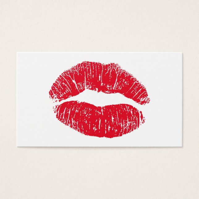 赤いキスをする唇 (正面)