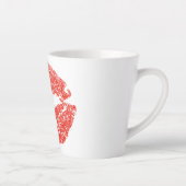 赤いキスをする唇Thunder_Cove カフェラテマグ (右)