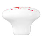 赤いキスをする唇Thunder_Cove セラミックノブ (側面)