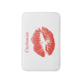 赤いキスをする唇Thunder_Cove バスマット (正面縦)