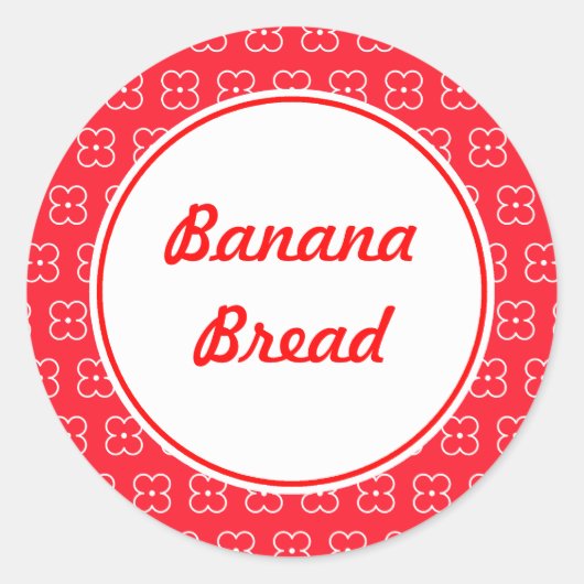 赤いキッカスタマイズチンシール ラウンドシール (正面)