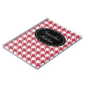 赤いキッパーソナライズされたチンレシピ手帳ギフト ノートブック (左側)