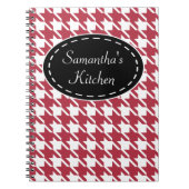 赤いキッパーソナライズされたチンレシピ手帳ギフト ノートブック (正面)