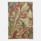 赤いキッ離れチンタオルの金ゴールド キッチンタオル (縦)