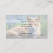 赤いキツネが野生生物の画像に描き込む 名刺 (裏面)