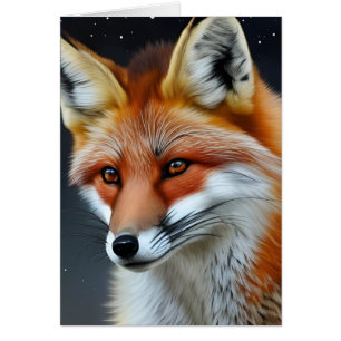 赤いキツネすべての行事グリーティングカード