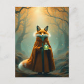 赤いキツネと魔法 ポストカード (正面)