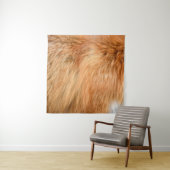 赤いキツネのファーテクスチャ タペストリー (インサイチュ)