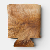 赤いキツネのファー:テクスチャのバックグラウンド。 缶クーラー (裏面)