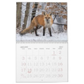 赤いキツネの年間カレンダー カレンダー (1月 2027)