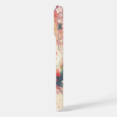 赤いキツネの桜の木 iPhoneケース (左側面)