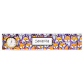 赤いキツネの漫画DIY名デスクトップ文房具ワイルド デスクネームプレート (正面)