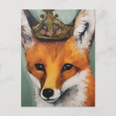 赤いキツネの王冠 ポストカード (正面)