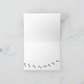 赤いキツネの空白ノートカード カード (内部)
