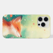 赤いキツネの笑顔 iPhoneケース (裏面横)