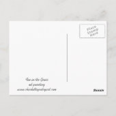 赤いキツネの絵葉書 ポストカード (裏面)