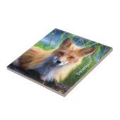 赤いキツネの芝生の風景にパーソナライズされた敷設 タイル (側面)