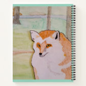 赤いキツネアップクローズ ノートブック (裏面)