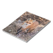 赤いキツネアップ近く個人的 ノートパッド (回転)