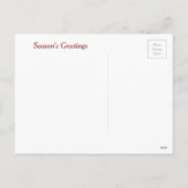 赤いキツネインウィンタースノー シーズンポストカード (裏面)