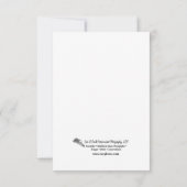 赤いキツネキットママグリーティングカードを探す サンキューカード (裏面)