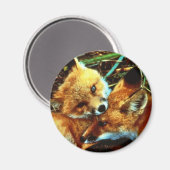 赤いキツネキット マグネット (正面/裏面)