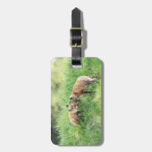 赤いキツネキット ラゲッジタグ (正面縦)