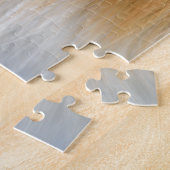 赤いキツネファーパターンタイル ジグソーパズル (側面)