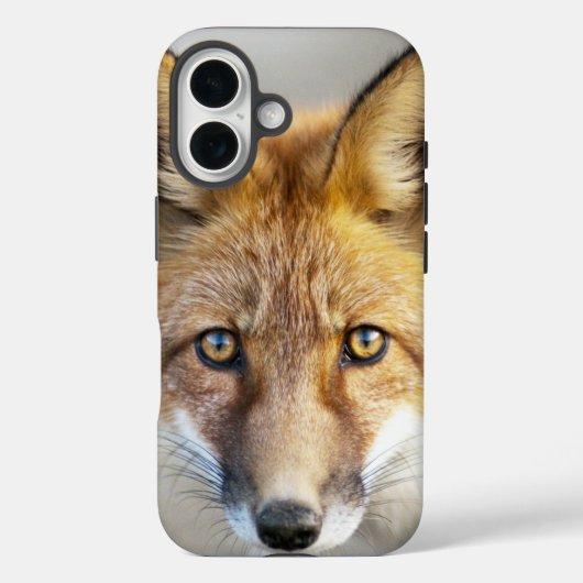 赤いキツネ顔、クローズアップ Case-Mate iPhoneケース (裏面)