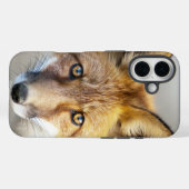 赤いキツネ顔、クローズアップ Case-Mate iPhoneケース (裏面 (横))
