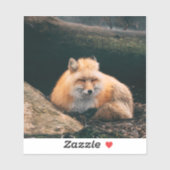 赤いキツネ シール (シート)