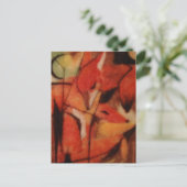 赤いキツネ ポストカード (スタンド正面)