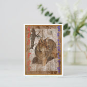 赤いキツネ ポストカード (スタンド正面)