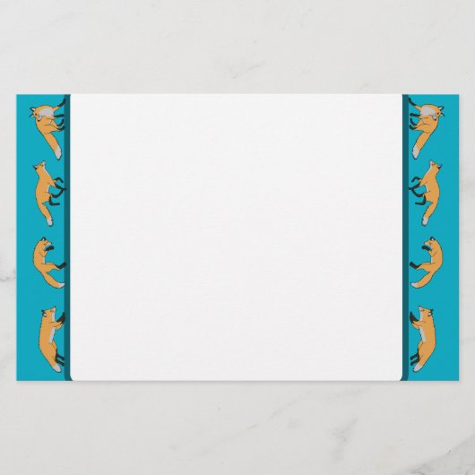 赤いキツネ 便箋 (正面)