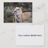 赤いキツネ – 名刺 (正面/裏面)