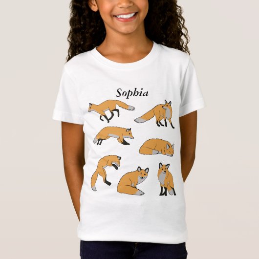 赤いキツネ Tシャツ (正面)