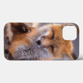 赤いキツネ, Vulpes vulpes, 子狐が体を掻く Case-Mate iPhoneケース (裏面 (横))
