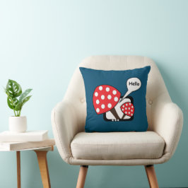 赤いキノコことわざこんにちはテレビ クッション