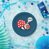 赤いキノコことわざこんにちはテレビ ペーパープレート (パーティー)