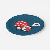 赤いキノコことわざこんにちはテレビ ペーパープレート (アングル)