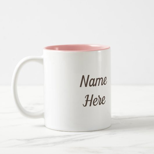 赤いキノコのアマニータ漫画 ツートーンマグカップ (左)