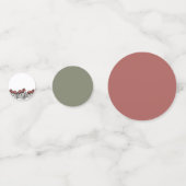 赤いキノコのキャップ コンフェッティ (裏面)