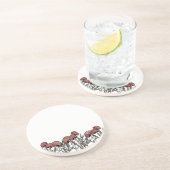 赤いキノコのキャップ コースター (側面)