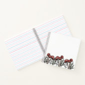 赤いキノコのキャップ ノートブック (内部)