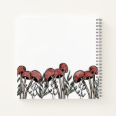 赤いキノコのキャップ ノートブック (裏面)