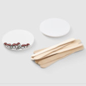 赤いキノコのキャップ ハンドファン (組立なし)